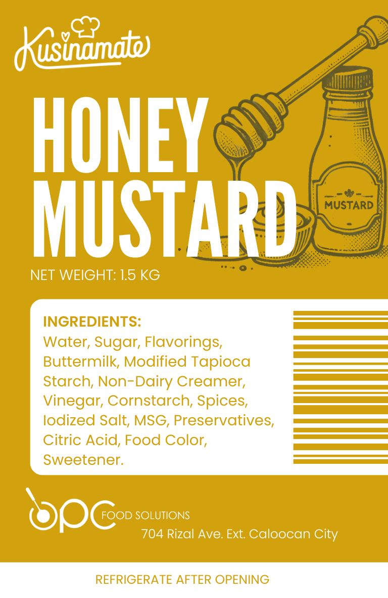 Honey Mustard label
