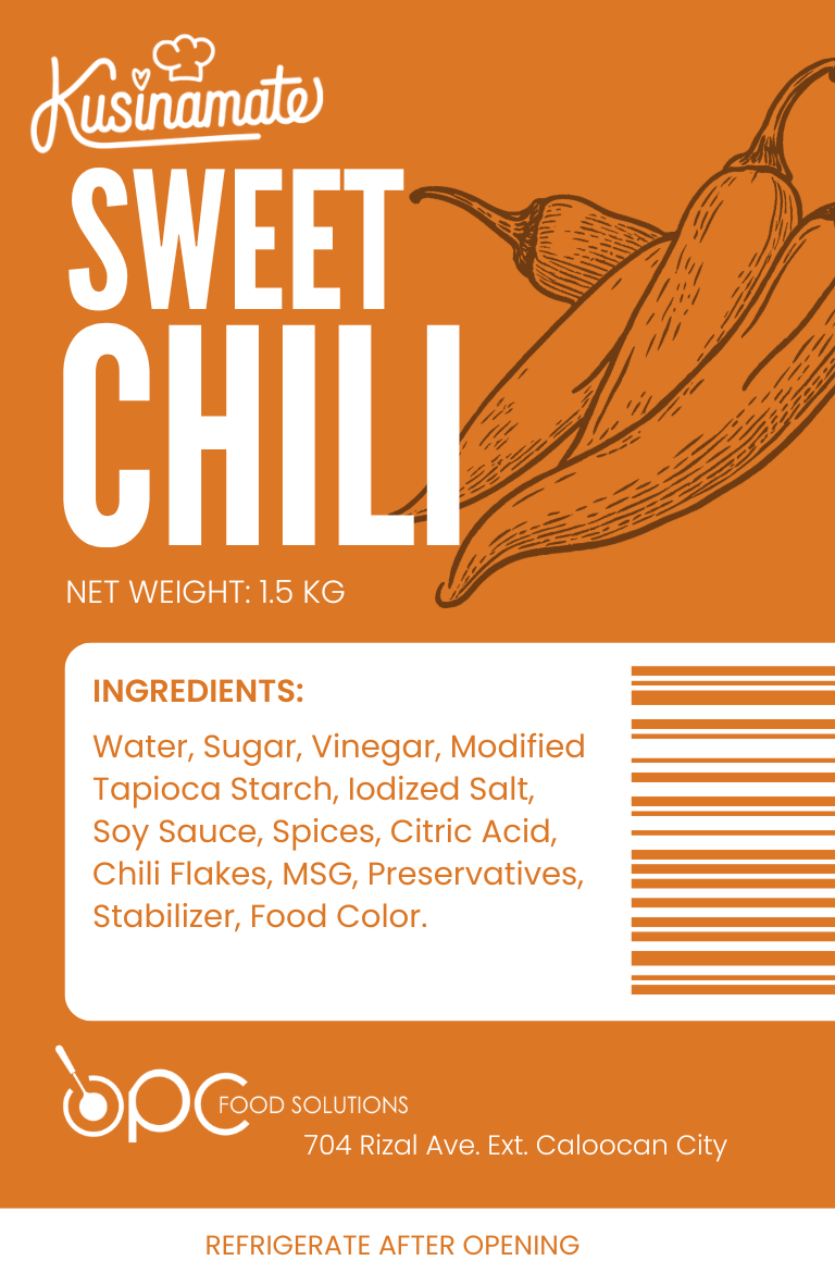 Sweet Chili label