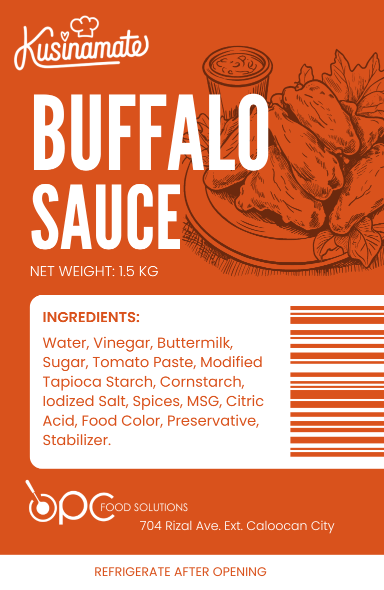 Buffalo Sauce label