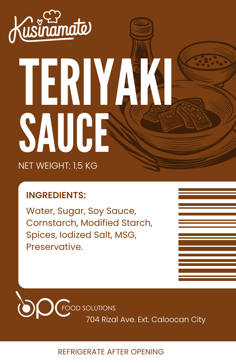 Teriyaki Sauce label