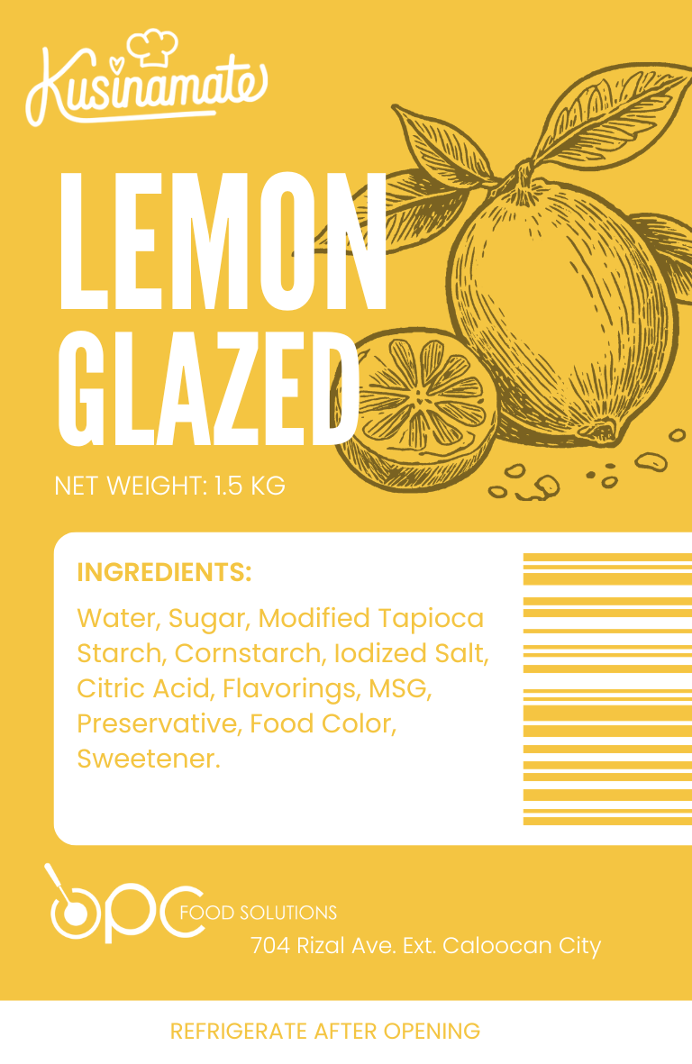 Lemon Glazed label