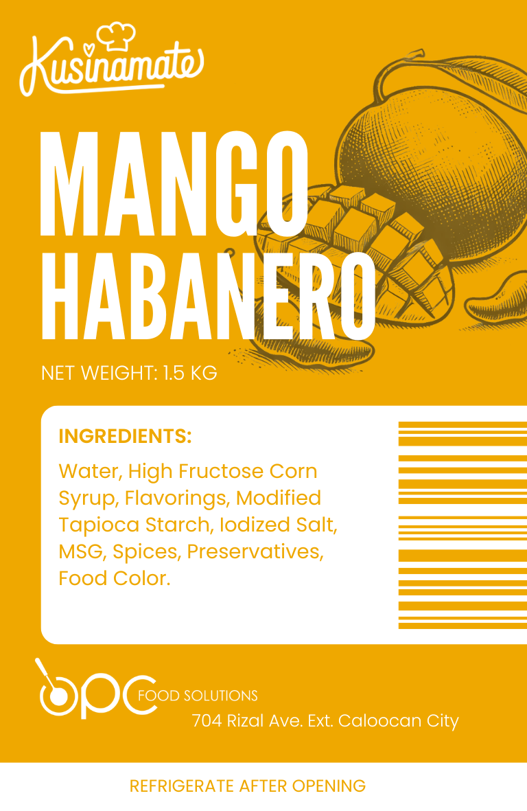 Mango Habanero label